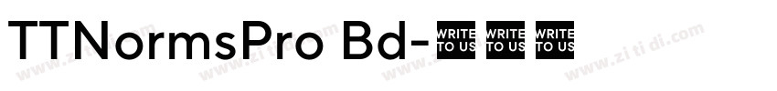 TTNormsPro Bd字体转换